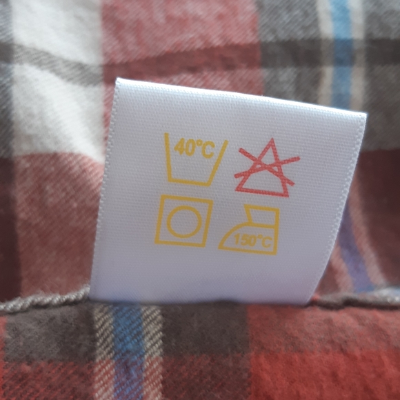 Midtown Plaid Shirt Button Down Short Sleeve Red White Mens Size L - Picture 12 of 13